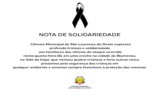 Nota de Solidariedade: Câmara Municipal de São lourenço do Oeste emite comunicado 
