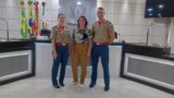 Comandante do Corpo de Bombeiros de Xanxerê visita a Câmara Municipal de São Lourenço do Oeste 